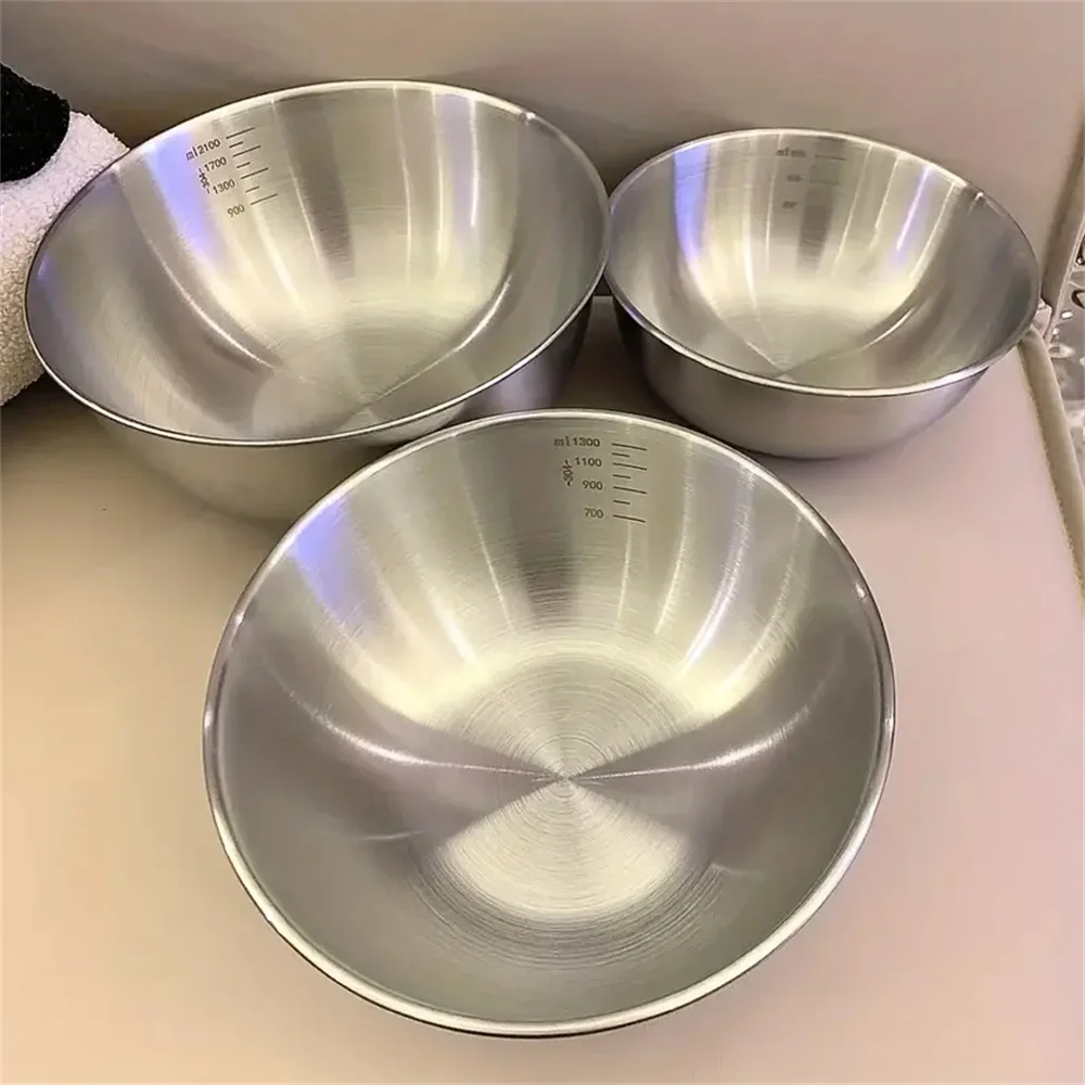 Home Cooking Set - 1-3 Stainless Steel Bowl Set With