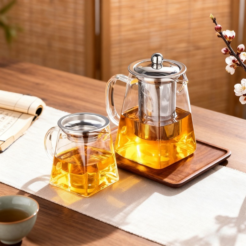 Home Cooking Set - Glass Teapot with Infuser Tea Set