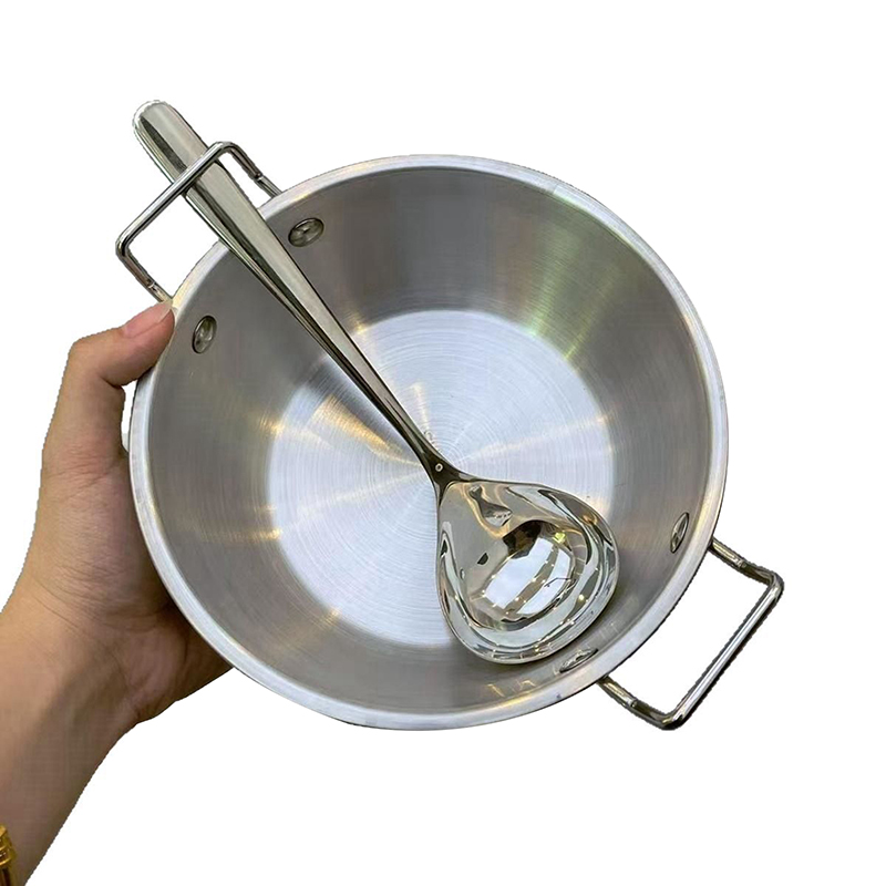 Paella Pan Steel - Cookware Saucepan Dry Pots With Handle