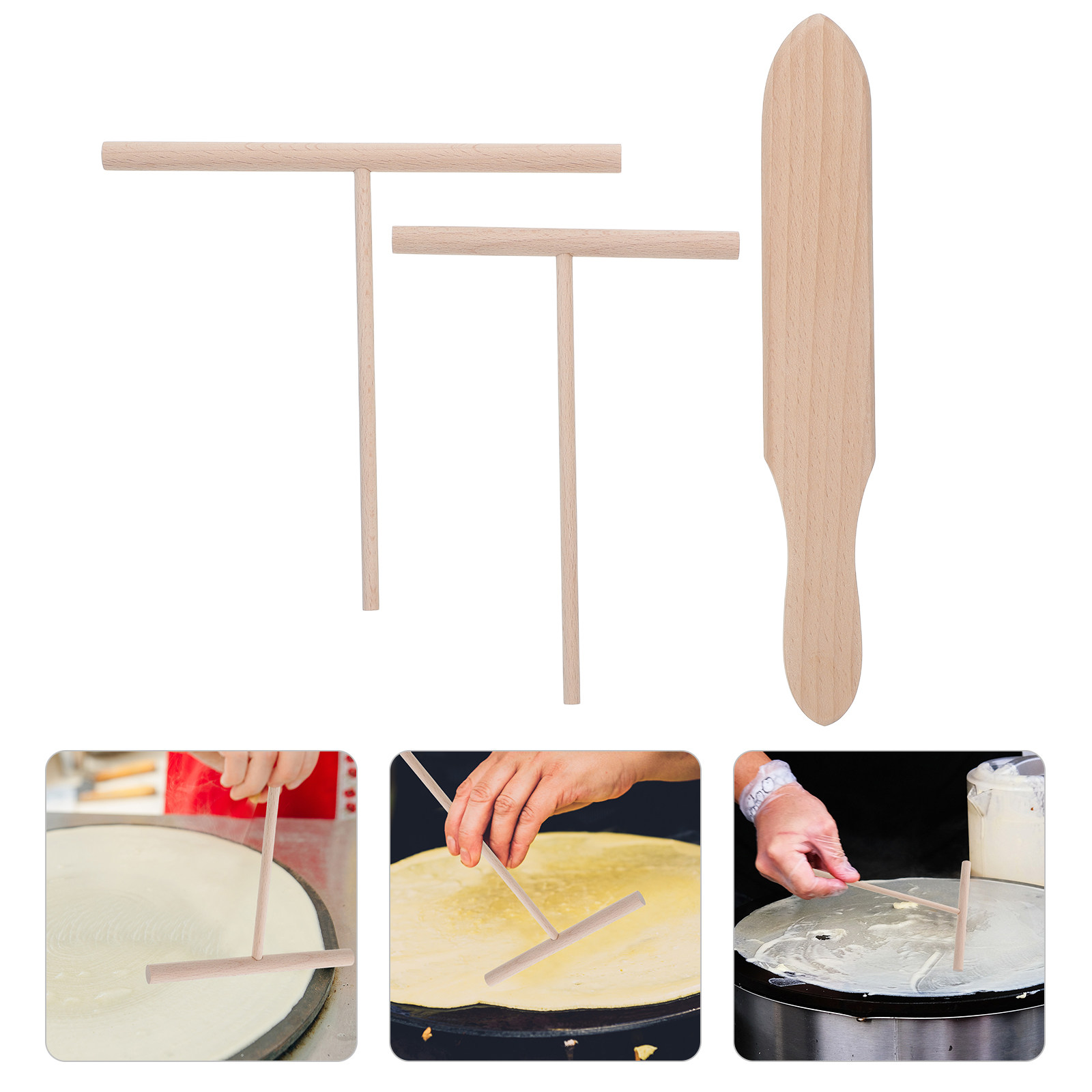 3Pcs Crepe Spreader and Spatul - Home Cooking Set review and price