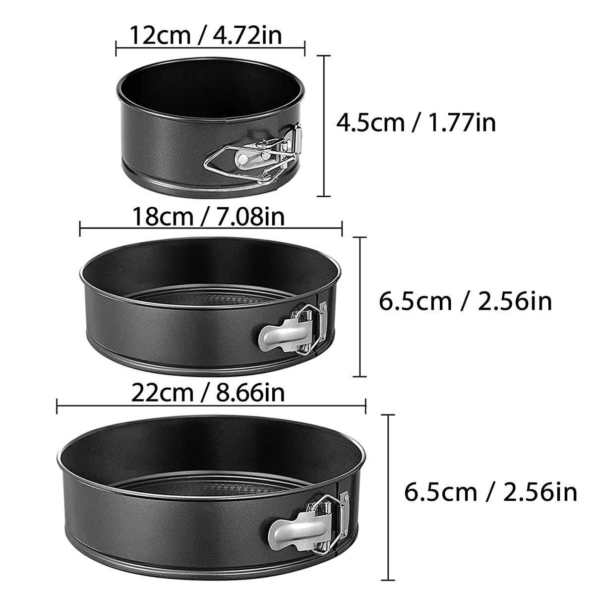 1PC, 3PCS Cake Pan Set, Round  - Paella Pan Steel review and price