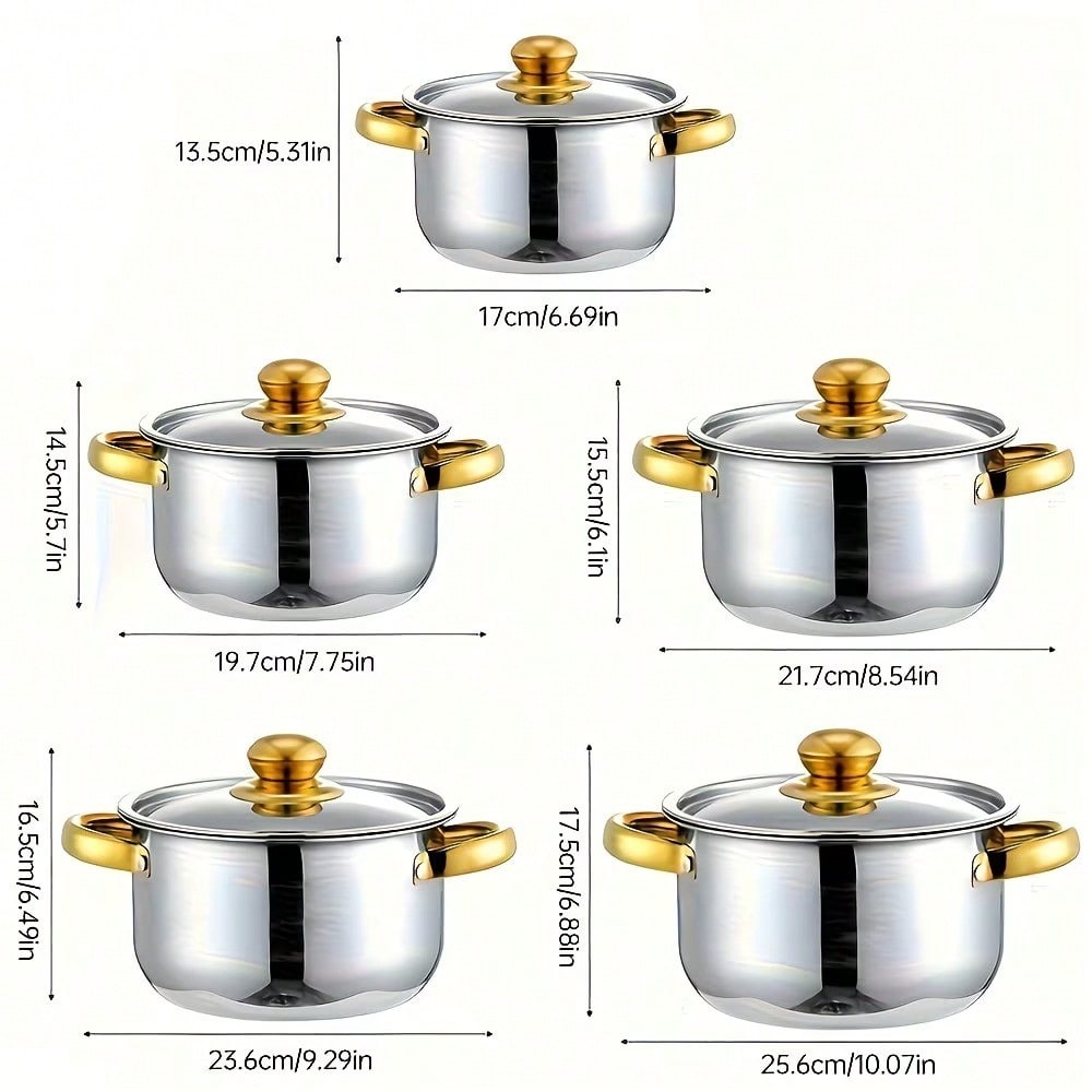 Stainless Steel Pot Set Modern - Home Cooking Set review and price